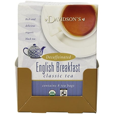 Davidsons Tea Decaf Earl Grey, 8-Count Tea Bags (Pack Of 12)