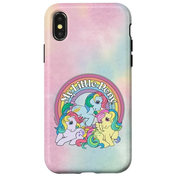 Funda de teléfono My Little Pony Retro Rainbow para iPhone X/XS