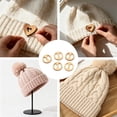 thumbnail image 1 of Natural Wooden Buttons For Knitting And Crafting Sewing Fasteners With Smooth Finish For Handmade Garments And DIY Projects 60 Pcs ( 4 Styles) Pant Button Pack Boot Zipper for Wide Calves Brass, 1 of 3