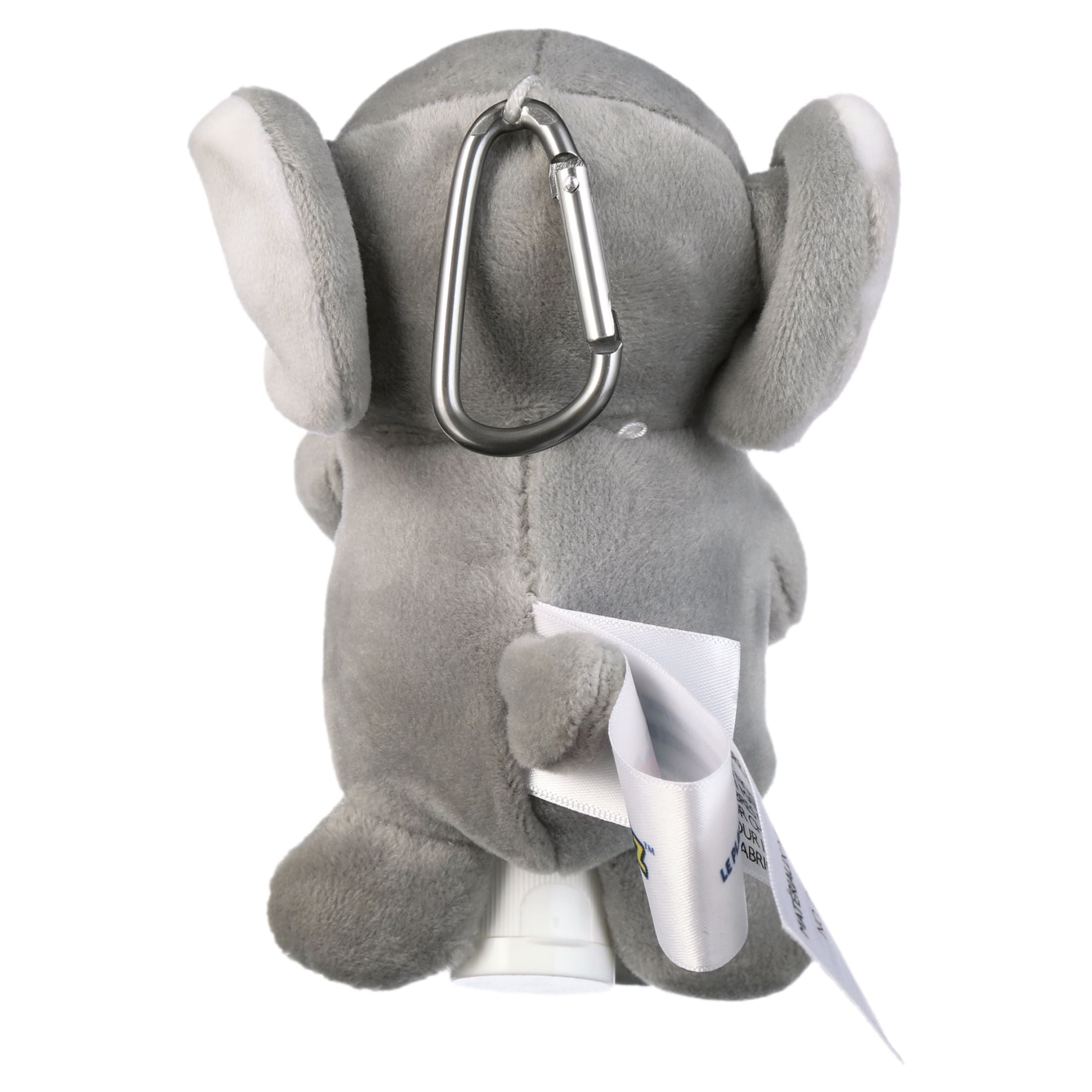 Animal Adventure® WelloBeez™ – Antimicrobial Plush Mask Mate™ – Masked Elephant Plush with Additional Child’s Face Mask & Clip Bundle