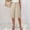Khaki, variant on Women Lightweigh Shorts Drawstring Pull-on Wide Leg Straight Casual Short Pants Bermuda Shorts For Women Knee Length Wide Leg Summer Short Summer Beach Vacation Outfit Army Green L
