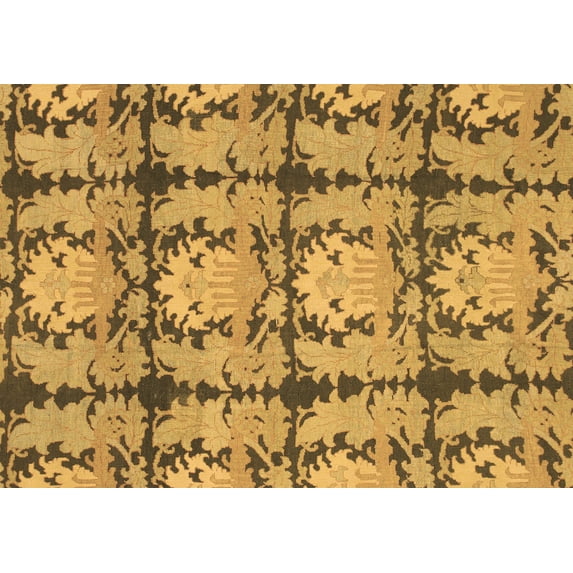 Ahgly Company Indoor Rectangle Abstract Brown Modern Area Rugs, 8' x 10'