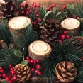 thumbnail image 2 of Nuevo candelabro de madera redondo, candelabro para mesa, decoración para plantas, macetas, bandeja, bricolaje, decoración rústica para bodas, fiestas de Navidad, 2 of 5