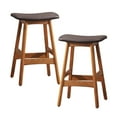 thumbnail image 2 of OakvillePark Millcreek Counter Stool (Set of 2), Dark Brown, 2 of 5