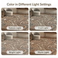 thumbnail image 7 of ODIKA 9'x12' Washable Area Rug Non-Slip, Chair-Friendly Marbled Swirl Boho Asymmetrical Brushstroke Interlocking Abstract Flowing for Dining Room, Basement, Large Office, 7 of 7