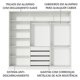 thumbnail image 5 of Ropero Madesa Closet 3 Puertas B/N CP, 5 of 5
