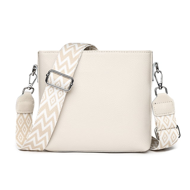 Bolso Mano Diseñador Hombro Cuero Genuino Suave Con Correa Guitarra para Mujer