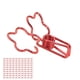 thumbnail image 5 of Mini Clips De Papel, Clips De Carpeta Con Forma De Flor De Diseño Hueco, Hierro De Metal, 100 Piezas, Compacto, Portátil Para Ropa Para Documentos ANGGREK  Otros, 5 of 8