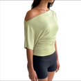 thumbnail image 3 of Tops de Verano con Hombros Descubiertos para Mujer, Camisetas para Salir, Top Corto Sin Mangas, Ropa de Moda, Conjuntos de 2025 Verde M, 3 of 10