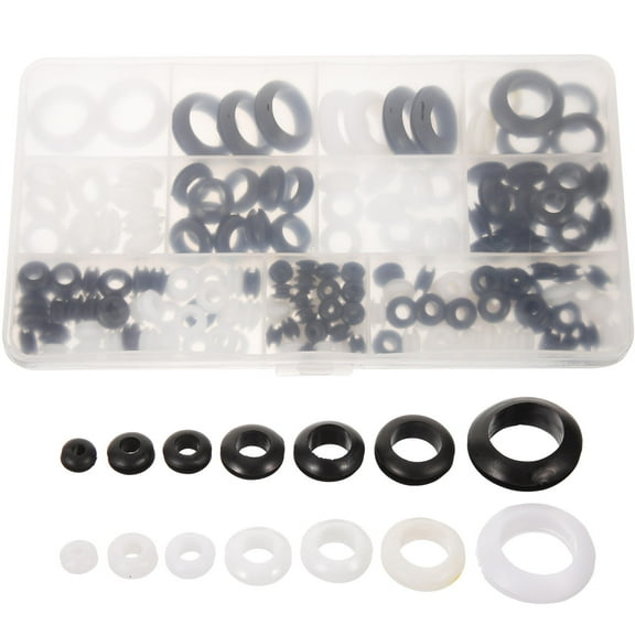 Milisten Grommet Kits Rubber Grommets Replacement Rubber 180Pcs