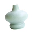 thumbnail image 1 of Jarrón de cerámica moderno, adorno, centros de mesa, arreglos florales, jarrones de porcelana para interiores, bodas, adornos de escritorio, regalo de inauguración de Esmalte de arena verde mayimx jarrones, 1 of 9
