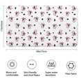 thumbnail image 3 of White Cow Black Spot Bow Pattern Bathroom Rugs Mat,Non Slip Microfiber Bathroom Rug,Rubber Backing,Soft Bathroom Mats for Bathroom Floor,Tub and Shower,17x30in(43x75cm), 3 of 5