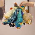 thumbnail image 3 of 30CM Simulated Fish Plush Crossbody Bag 3D Crucian Carp Parrotfish Stuffed Fish Coin Purse Shoulder Bag, 3 of 7