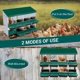 thumbnail image 3 of WhizMax Cajas Nido para Pollos, Caja Nido para Pollos, Caja Nido Enrollable, Cajas para Colocar Pollos, Caja Nido para Gallinas con Tapa para Gallinero, 8 Compartimentos, Verde, 3 of 8