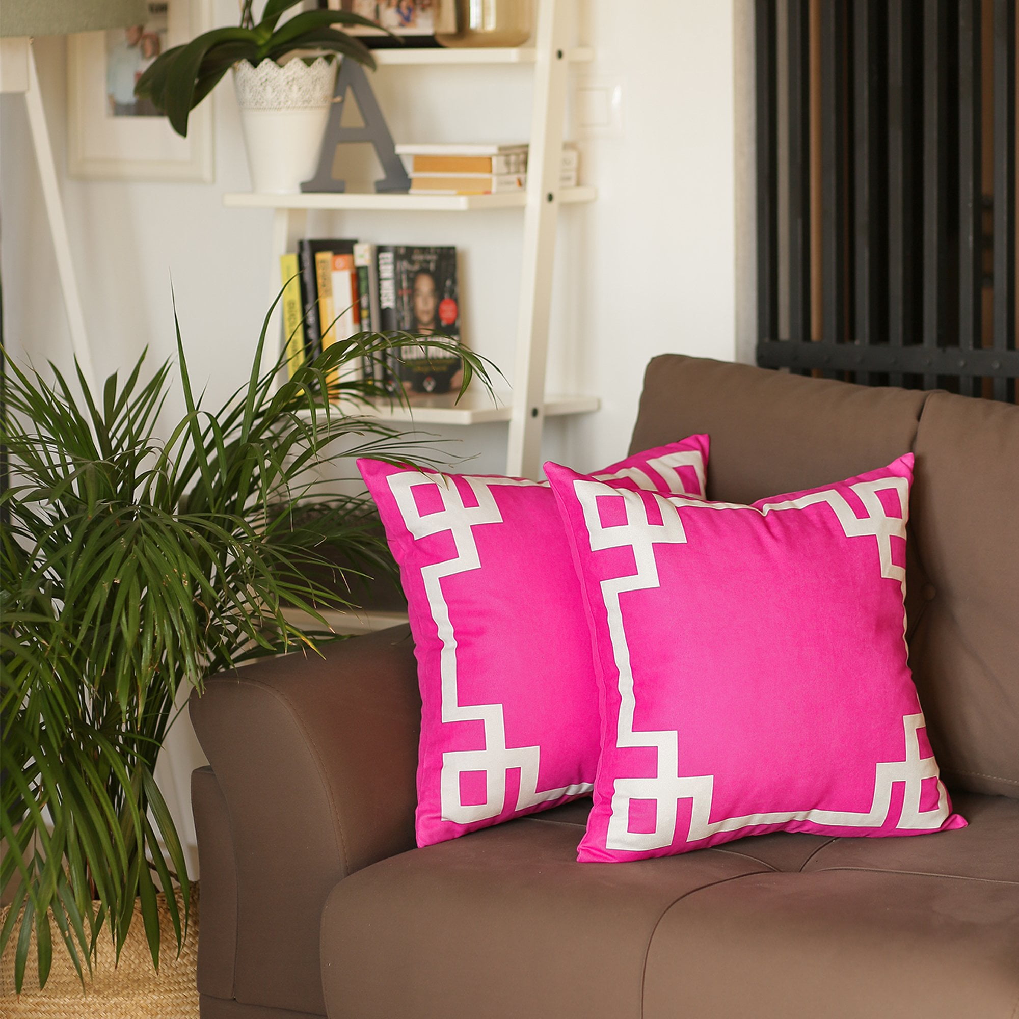 Geometric throw pillow set hotsell