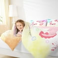 thumbnail image 4 of Manfei Kawaii Axolotl Bedding Comforter Set,Ocean Animal Twin Comforter Sets,Colorful Bubble Graffiti Bedding Set For Girls Kids,Ultra Soft Home Decor Reversible,2 Pieces, 4 of 8