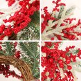 thumbnail image 2 of Moyic Guirnalda de Navidad de piña artificial, guirnaldas decorativas de flocado, colgante de pared para puerta, para fiesta de Año Nuevo, favores de Kits de decoración para fiestas Moyic HA069493-00, 2 of 6