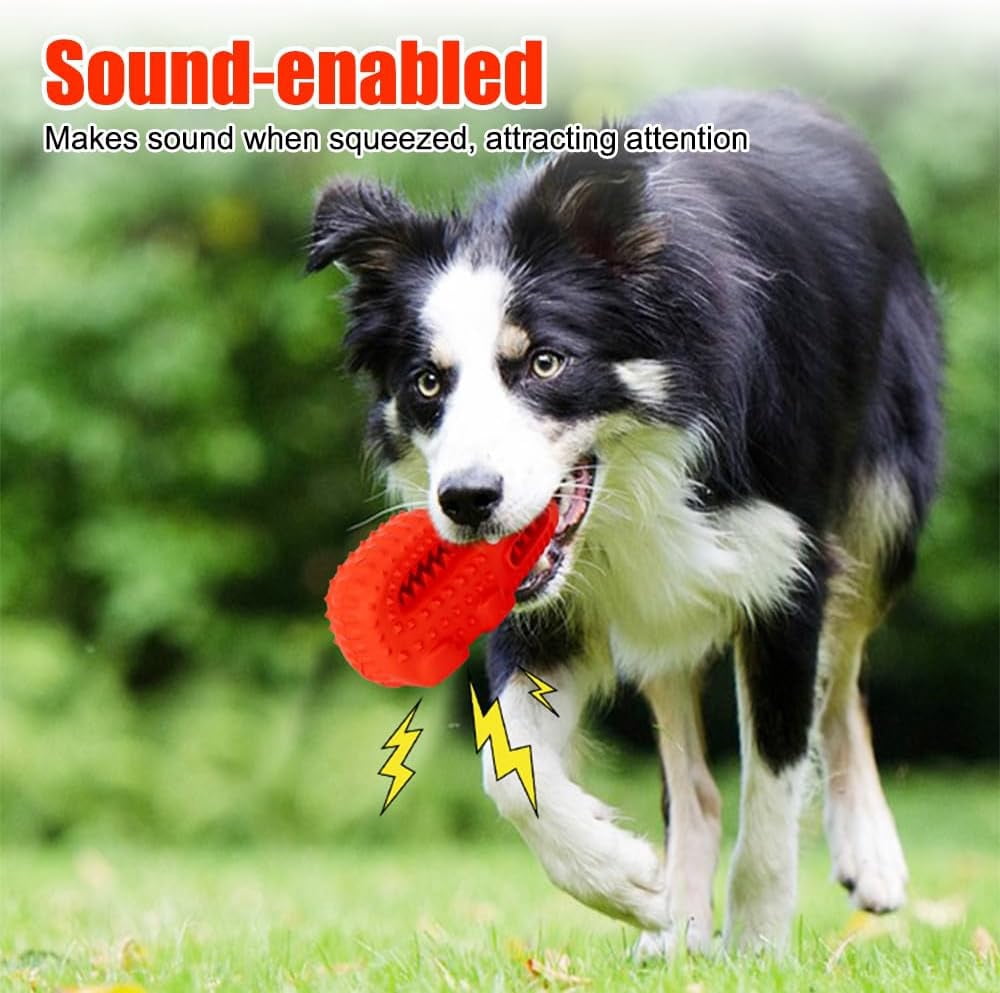 CATPAN Dog Chew Toy,Rubber Alligator Interactive Dog Toy for Puppies Small Medium Large Dogs Teething