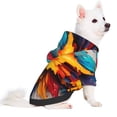 thumbnail image 5 of Cauagu Colorful Paint Print Pattern Winter Pet Hoodie Sweatshirts- Dog Hoodie Sweater with Leash Hole - Cute Dog Hoodie - Pet Clothes Puppy Cat Custume -X-Small, 5 of 8