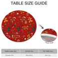 thumbnail image 6 of Red Christmas Gingerbread Man Pattern Round Fitted Tablecloth with Elastic Edge,Dining Table Cover Waterproof,Outdoor Round Tablecloth for Camping,Dining,Indoor and Outdoor, 6 of 7