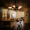 thumbnail image 2 of Gymax Industrial Vintage Flush Mount Ceiling Light Metal Hanging Fixture 5-Light, 2 of 10