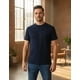 thumbnail image 4 of Playera Hombre 100% Algodón Corte Regular Color Azul Marino, 4 of 4