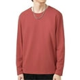 thumbnail image 1 of Camiseta de manga larga con cuello redondo para hombre, top de otoño, ropa de diario s20241224643, 1 of 5