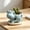 F, variant on Cute Animal Ceramics Planter with Tray, Cow Shaped Ceramic Planter, Small Succulent Plant Pot, Decorative Flower Pot for Desk, Indoor Garden Cow Planter, Cartoon Shaped Plant Pot for Cactus,D