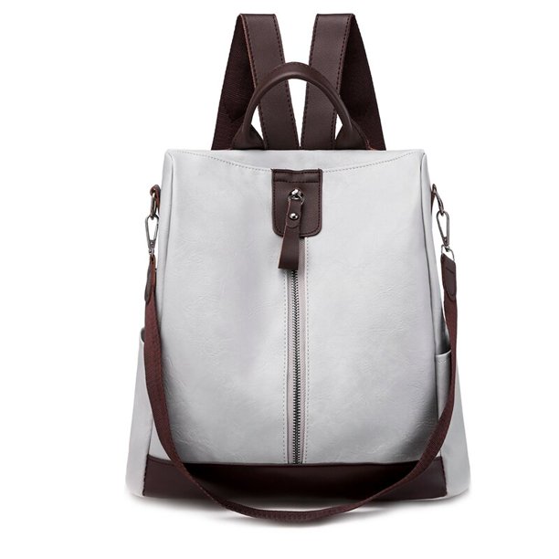 Mochila Retro 3 en 1 Fivean de piel sintética para mujer antirrobo