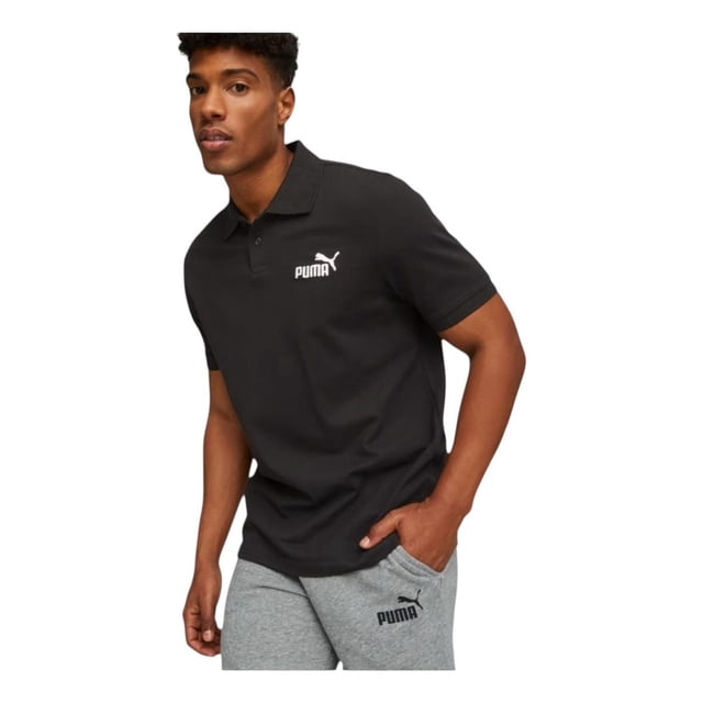 Playera Polo Puma Hombre Essentials Pique Polo Negro Casual negro S