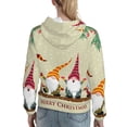 thumbnail image 7 of Daiia Christmas Card With Gnomes Pattern Women's Fashion Hoodies & Sweatshirts with Kangaroo Pocket Hooded Sweatshirt with Eye-catching Drawstrings-Medium, 7 of 7