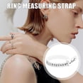 thumbnail image 4 of HUGFEGWE Ring Measuring Strap | Ring Sizer Gauge Set | Ring Sizer Measurement, Strap and Soft Ruler, Jewelry Sizing Tool Tape Finger Size Measurement Circle for Finger Circumference Measurement, 4 of 8