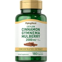 Ceylon Cinnamon Gymnema Mulberry Complex 2000 mg | 180 Capsules | by Piping Rock