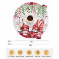 thumbnail image 6 of 13 Inch Round Placemats Set of 4, Red Gnomes Non Slip Heat Insulation PP Table Mats, Valentine Roses Love Leaves Wood Rustic Washable Place Mats for Kitchen Dining Party Table Decor, 6 of 7