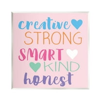 Stupell Industries Creative Strong Smart Confidence Inspirational Painting Unframed Art Print Wall Art
