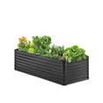 thumbnail image 1 of VEVOR Jardinière Surélevée en Métal 6x3x2ft Extérieur Bac à Plantes Galvanisé Gris Foncé, 1 of 9