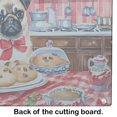 thumbnail image 5 of Pug Christmas Cookies Glass Cutting Board 12 in x 15 in, 5 of 5