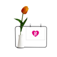 thumbnail image 1 of Familias lesbianas Tarjeta de jarrón artificial de tulipanes, 1 of 3