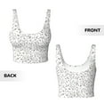 thumbnail image 3 of JUNZAN Poodle Dog Print Women's Workout Tank Tops - U Back Fitness Top with Built-In Shelf Bra, Perfect for Yoga and Gym-Small, 3 of 8