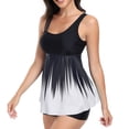 thumbnail image 2 of Gibobby Conjunto de Traje de Baño para Mujer Nuevo Traje de baño deportivo europeo y americano para mujer, traje de baño de Bikini con abertura(Blanco,G), 2 of 4