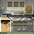 thumbnail image 5 of LazBlinds Cordless Bamboo Roman Shades, Privacy Blinds for Interior Windows, Room Darkening Roll Up Bamboo Blinds for Home & Patio, 34" W x 64" H, BDP-Driftwood, 5 of 6