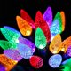 thumbnail image 4 of Guirnalda de luces de fresa, 50 LED, 5 m, multicolor, para árbol de Navidad, para jardín, sala, decoración de fiestas navideñas., 4 of 5