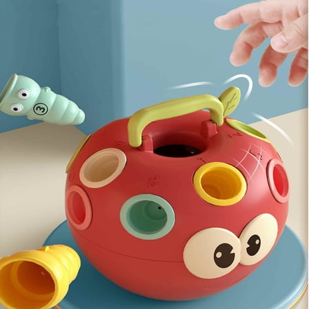 PPgejGEK Stocking Stuffers for Kids Apples Pairing Early Education Toys Digital Shapes Matching Educational Toys Early Education Toys 1-3 Year Old Babies Savings