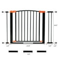 Extra Wide Baby Gate for Stairs and Doorway, 28"47" Metal Safety Tall