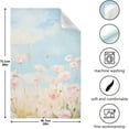 thumbnail image 3 of GZHJMY Pink Wildflowers Kitchen Towel, Dish Towels Quick Drying Tea Towels Absorbent Hand Towels for Kitchen Sink Dinner Table 28 x 18 Inches, Set of 1, 3 of 7