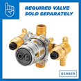 thumbnail image 2 of Mid-Town 1H Trim Kit for 3/4 Volume Control & 3-Port/2-Outlet Shower Diverter & 4-Port/3-Outlet Shower Diverter Brushed Nickel, 2 of 3