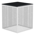 thumbnail image 4 of Furniture of America Emree Glass Top Side Table, White, 4 of 5