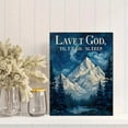 thumbnail image 2 of Qisvanset Night Mountain Landscape Quote Canvas Wall Art 15.75x11.81 Inches, 2 of 8