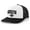 White/Black/Black, variant on Mens Gen X Hat Generation X 1965-1980 Mesh Back Trucker Hat, Black/Black