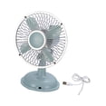 thumbnail image 1 of Mini ventilador de escritorio, ventilador personal portátil, ligero, recargable por USB, para dormitorio, silencioso. Azul claro, 1 of 9